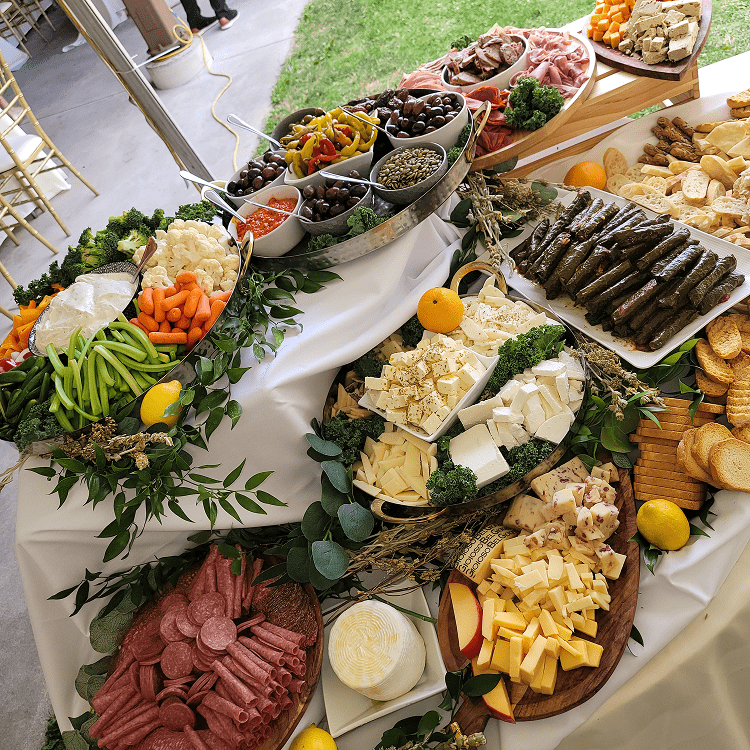 Chefs for Hire Wedding display catering