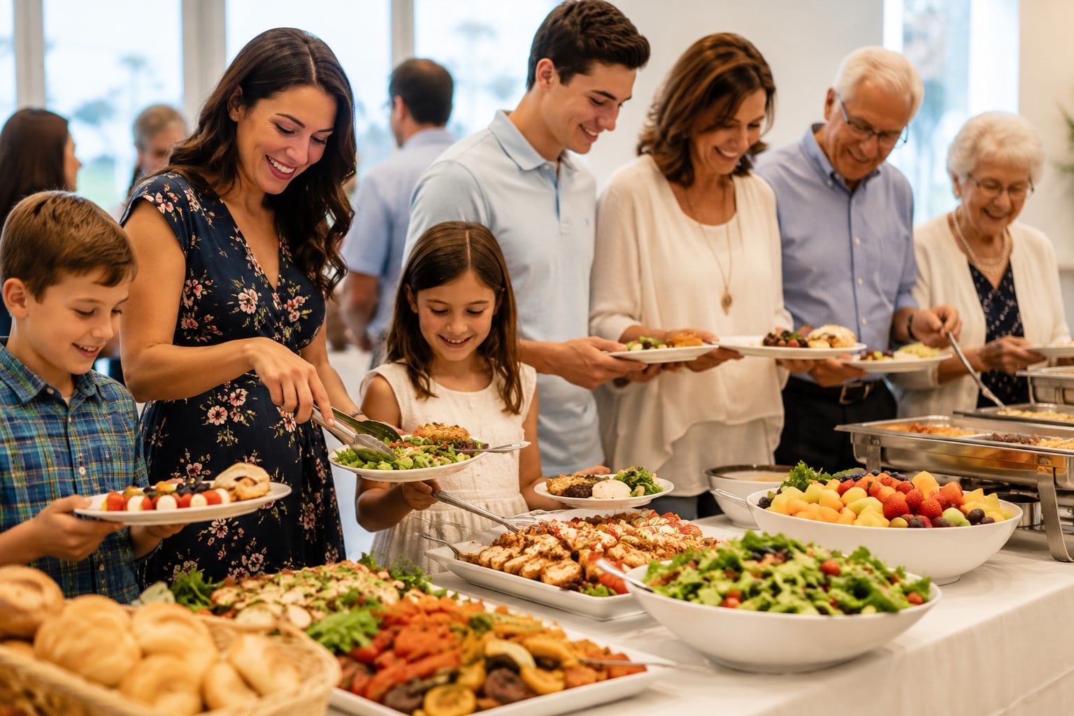 catering menu for mixed age groups